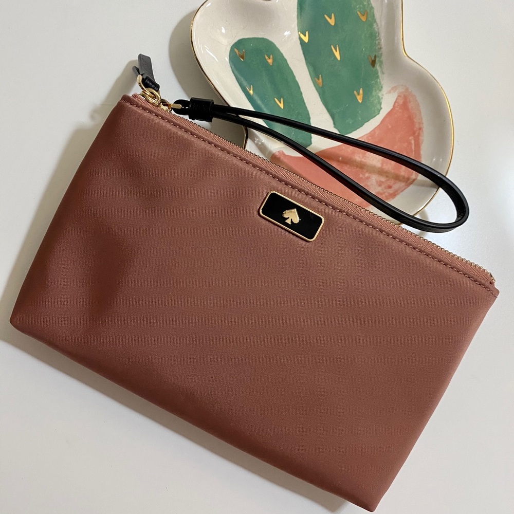 Kate Spade Dawn Sparrow Wristlet (Nylon) (Mauve)